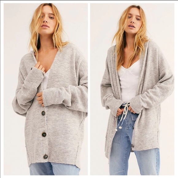 🧸NWT🤩|•FREE PEOPLE•| Oversize Cardigan (Medium) - Picture 6 of 12
